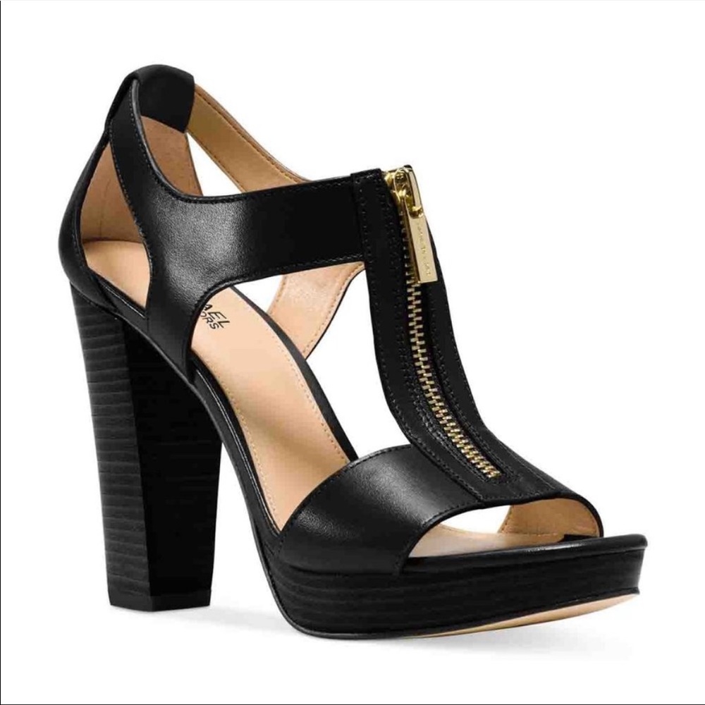 MICHAEL Michael Kors Black Platform Heels